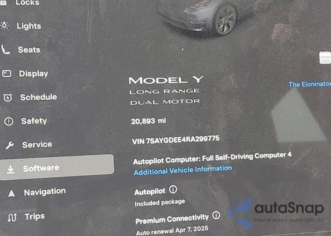 2024 Tesla Model Y Long Range Dual Motor All-Wheel Drive из США, поврежденный, VIN 7SAYGDEE4RA299775